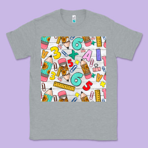Back To School Seamless Pattern Classic Tee Designed By Bundleandbundleshop