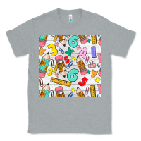 Heather Grey back to school seamless pattern Classic Tee - BundleAndBundleShop