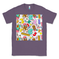Lavender back to school seamless pattern Classic Tee - BundleAndBundleShop