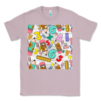 Lilac back to school seamless pattern Classic Tee - BundleAndBundleShop