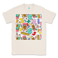 Natural back to school seamless pattern Classic Tee - BundleAndBundleShop