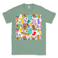 Sage back to school seamless pattern Classic Tee - BundleAndBundleShop