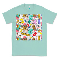 Seafoam back to school seamless pattern Classic Tee - BundleAndBundleShop