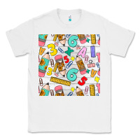 White back to school seamless pattern Classic Tee - BundleAndBundleShop