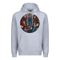 Heather Grey Black Angus Calf Christmas Premium Hoodie - RanaPortraitStore
