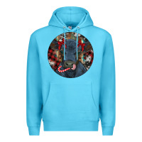 Ocean Blue Black Angus Calf Christmas Premium Hoodie - RanaPortraitStore