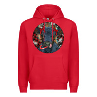Red Black Angus Calf Christmas Premium Hoodie - RanaPortraitStore