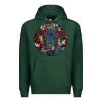 Sports Green Black Angus Calf Christmas Premium Hoodie - RanaPortraitStore
