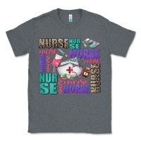 Charcoal Heather nurse nurse nurse with nurse element Classic Tee - AdoDesignShop