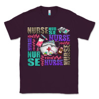 Plum nurse nurse nurse with nurse element Classic Tee - AdoDesignShop