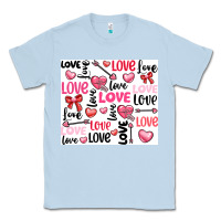 Dusty Blue love Classic Tee - LillyAllenDesigns