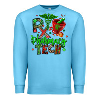 Ocean Blue christmas rx pharmacy tech Premium Sweatshirt - MaliasSmallBusiness