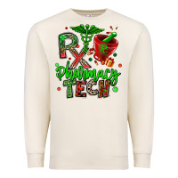 Sandshell christmas rx pharmacy tech Premium Sweatshirt - MaliasSmallBusiness