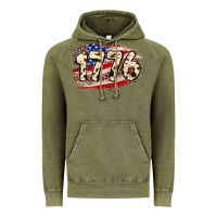 Vintage Olive 4th of July 1776 Vintage Hoodie - Neo Western