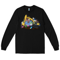 Black easter excavator gnome egg leopard Long Sleeve Tee - Artiststas