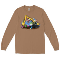 Toasted Coconut easter excavator gnome egg leopard Long Sleeve Tee - Artiststas