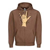 Chestnut love needs no words Zipper Hoodie - MaliasSmallBusiness