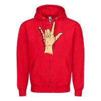 Love Needs No Words Zipper Hoodie | Teevron