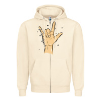 Sandshell love needs no words Zipper Hoodie - MaliasSmallBusiness