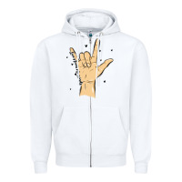 White love needs no words Zipper Hoodie - MaliasSmallBusiness