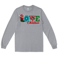 Heather Grey love christmas Long Sleeve Tee - AdoDesignShop