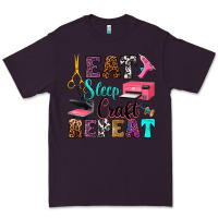 Plum eat sleep craft repeat Premium Tee - RanaPortraitStore