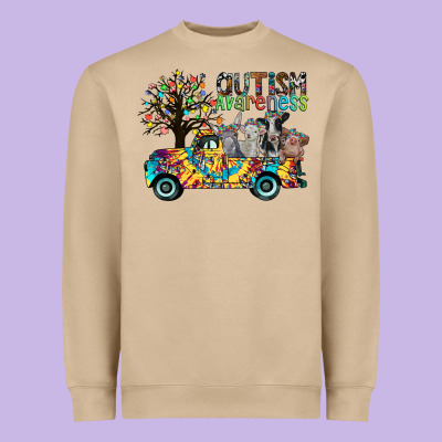 Autism Avareness3 Heavyweight Sweatshirt Designed By Cowhidedigitalart