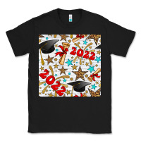 Black graduation 2022 seamless pattern Classic Tee - BundleAndBundleShop