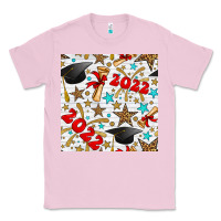Bubblegum Pink graduation 2022 seamless pattern Classic Tee - BundleAndBundleShop