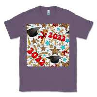 Lavender graduation 2022 seamless pattern Classic Tee - BundleAndBundleShop
