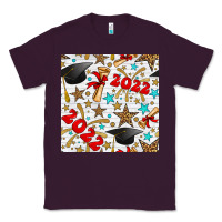 Plum graduation 2022 seamless pattern Classic Tee - BundleAndBundleShop