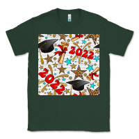 Sports Green graduation 2022 seamless pattern Classic Tee - BundleAndBundleShop