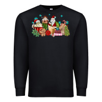 Black santa coffee Premium Sweatshirt - MaliasSmallBusiness