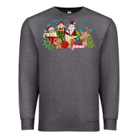 Charcoal Heather santa coffee Premium Sweatshirt - MaliasSmallBusiness
