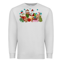 Dove Grey santa coffee Premium Sweatshirt - MaliasSmallBusiness
