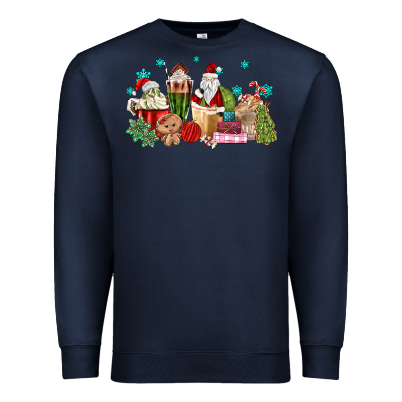Santa Coffee Premium Sweatshirt by MaliasSmallBusiness | Teevron