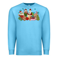 Ocean Blue santa coffee Premium Sweatshirt - MaliasSmallBusiness
