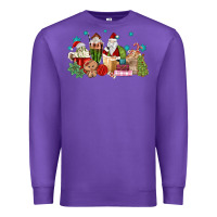 Purple santa coffee Premium Sweatshirt - MaliasSmallBusiness