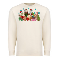 Sandshell santa coffee Premium Sweatshirt - MaliasSmallBusiness