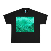 Black green glitter Urban Heavy Tee - JahusDesignShop