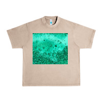 French Oak green glitter Urban Heavy Tee - JahusDesignShop