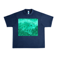 Navy green glitter Urban Heavy Tee - JahusDesignShop