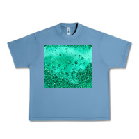 Pebble Blue green glitter Urban Heavy Tee - JahusDesignShop