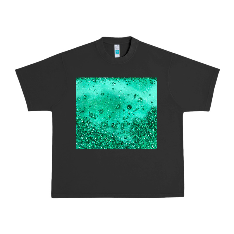 Green Glitter Urban Heavy Tee by JahusDesignShop | Teevron