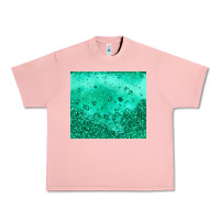 Salmon green glitter Urban Heavy Tee - JahusDesignShop