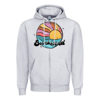 Heather Grey sunkissed Zipper Hoodie - MaliasSmallBusiness