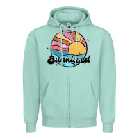 Seafoam sunkissed Zipper Hoodie - MaliasSmallBusiness