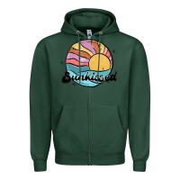 Sports Green sunkissed Zipper Hoodie - MaliasSmallBusiness
