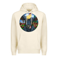 Tofu Black Angus Cattle with Santa Chick Christmas Premium Hoodie - RanaPortraitStore