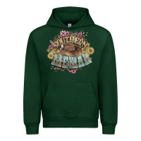 Forest Green Southern Memal western flowers Urban Hoodie - HowdyJamesFarm